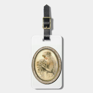 Etiqueta De Bagagem Tema de Noiva Casamento Vintage