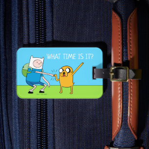 Etiqueta De Bagagem Tempo de Aventura Finn & Jake Fist Bump