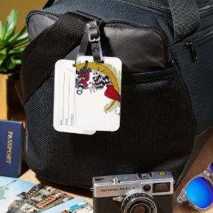 Etiqueta De Bagagem Tenha um belo dia e uma citação de arte melhor do 