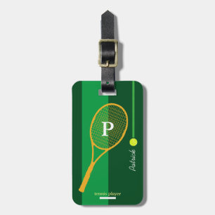 Etiqueta De Bagagem tênis verde do esporte personalizado