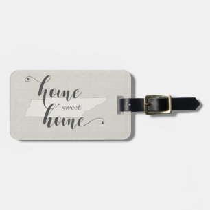 Etiqueta De Bagagem Tennessee - Home Sweet Home Burlap look