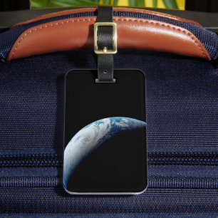 Etiqueta De Bagagem Terra Crescente Tirada Da Missão Apollo 4.