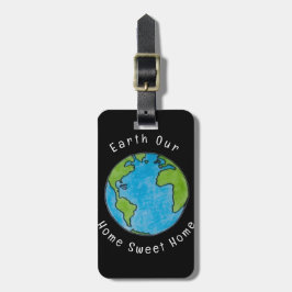 Etiqueta De Bagagem Terra Nossa Casa Doce Casa