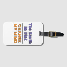 Etiqueta De Bagagem Terra Plana