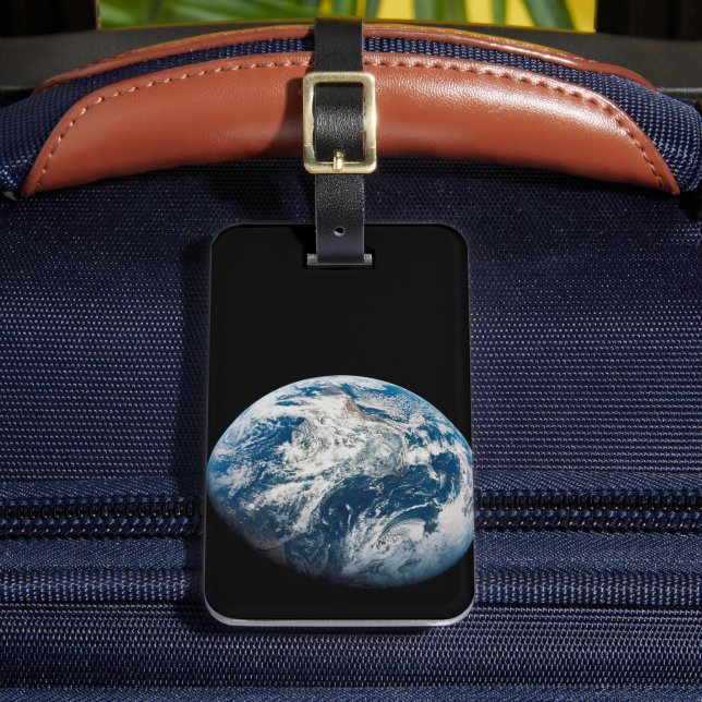 Etiqueta De Bagagem Terra Tirada Da Nave Espacial Aollo 8. (Frente Insitu 2)