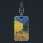 Etiqueta De Bagagem Terraço do café de Van Gogh | na noite | 1888<br><div class="desc">Do "o terraço café na noite" foi terminado por Vincent van Gogh em 1888.</div>