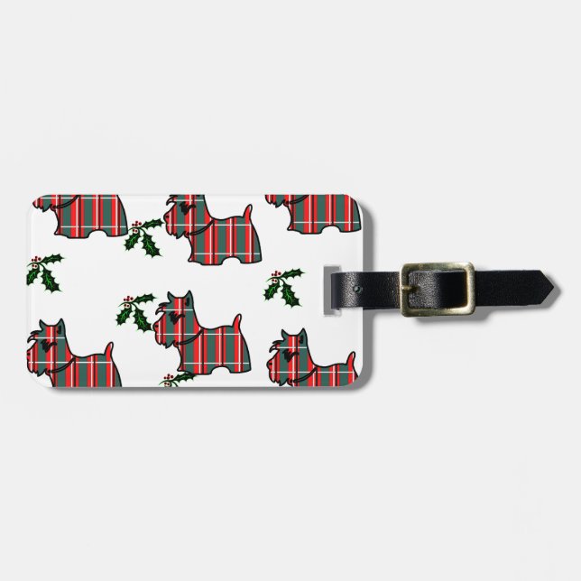 ETIQUETA DE BAGAGEM TERRIER ESCOCÊS (Frente Horizontal)