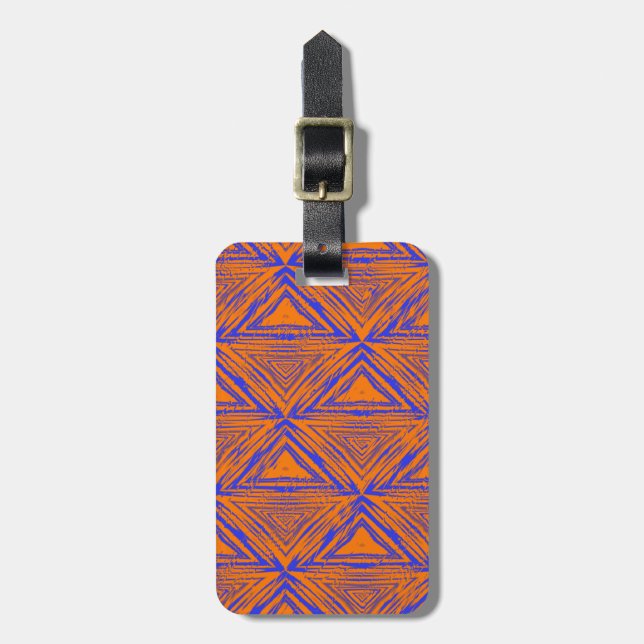 ETIQUETA DE BAGAGEM TESTE PADRÃO AFRICANO (Frente Vertical)