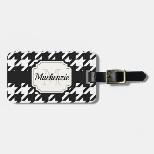 Etiqueta De Bagagem Teste padrão de Houndstooth
