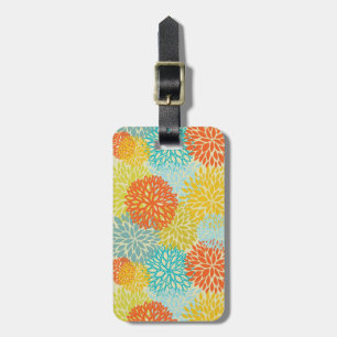 Etiqueta De Bagagem Teste padrão floral 3