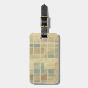 Etiqueta De Bagagem Teste padrão geométrico retro