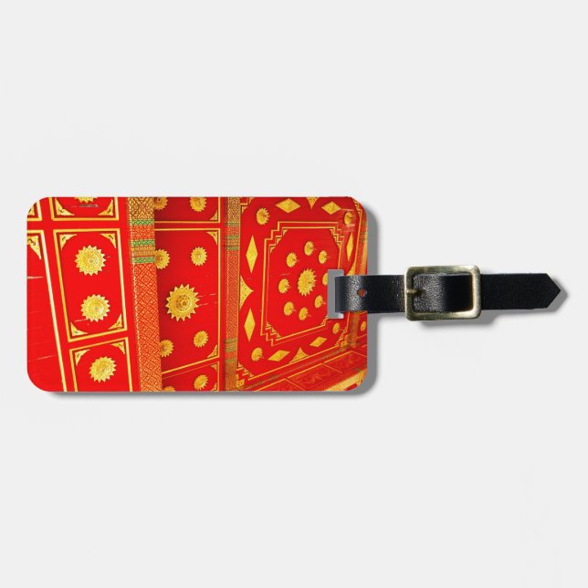 Etiqueta De Bagagem Teto do Pavilhão Tailandês (Frente Horizontal)