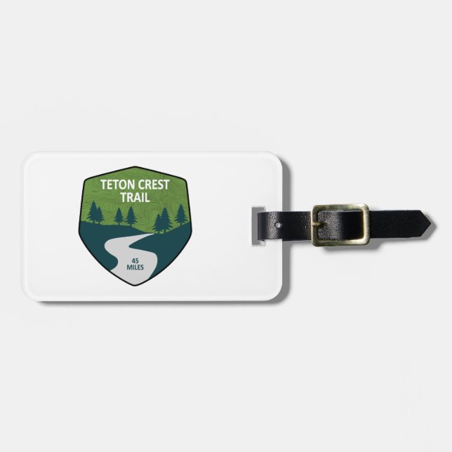 Etiqueta De Bagagem Teton Crest Trail (Frente Horizontal)