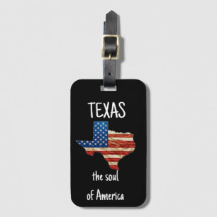 Etiqueta De Bagagem TEXAS a alma da América