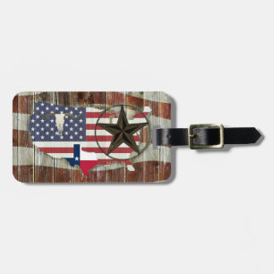 Etiqueta De Bagagem Texas Lone Star Texas Long Horn