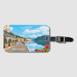 Etiqueta De Bagagem Texto Personalizado Montenegro
