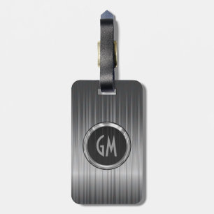 Etiqueta De Bagagem Textura cinzenta brilhante da fibra do carbono