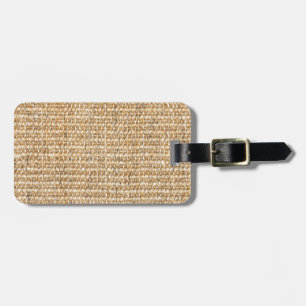 Etiqueta De Bagagem Textura de burlap