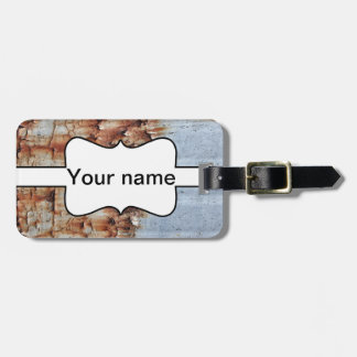 Etiqueta De Bagagem Textura de pintura a descascar