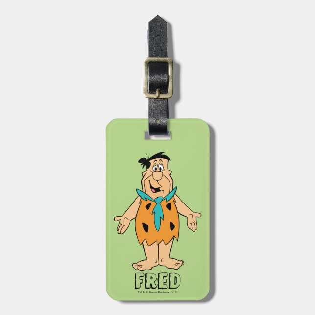 Etiqueta De Bagagem The Flintstones | Fred Flintstone (Frente Vertical)