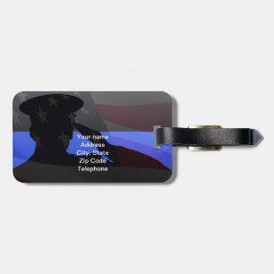 Etiqueta De Bagagem Thin Blue Line Luggage ID