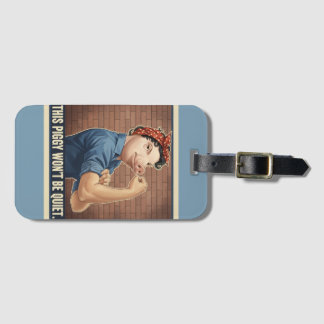 Etiqueta De Bagagem This Piggy Won't Be Quiet Luggage Tag