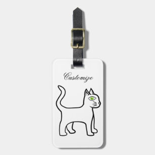 Etiqueta De Bagagem Thunder_Cove de Gato Verde