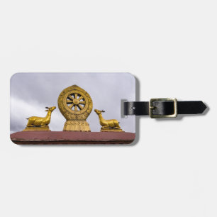 Etiqueta De Bagagem Tibete, Lhasa - Roda Dharma no templo Jokhang