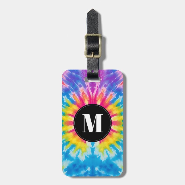 Etiqueta de Bagagem Tie Dye (Frente Vertical)