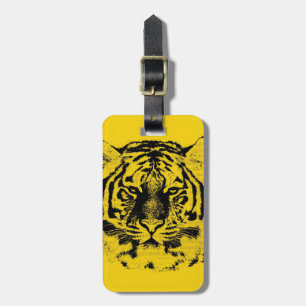 Etiqueta De Bagagem Tiger Face Close-Up 6