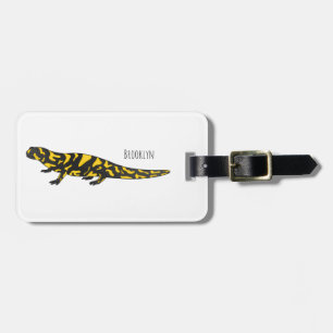 Etiqueta De Bagagem Tiger salamander cartoon