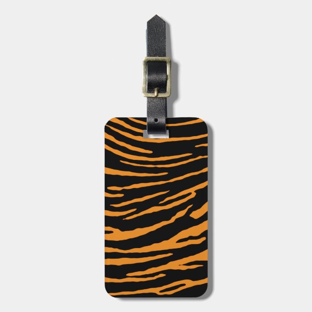 Etiqueta De Bagagem Tigre (Frente Vertical)
