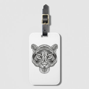 Etiqueta De Bagagem Tigre do estilo