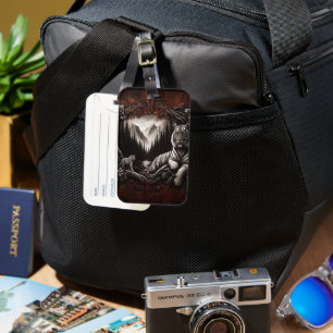 Etiqueta De Bagagem Tigres brancos no Vale da Montanha