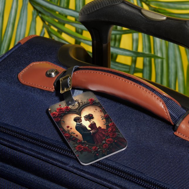 Etiqueta De Bagagem Timeless Love –Victorian Gothic Wedding Collection (Frente Insitu 1)