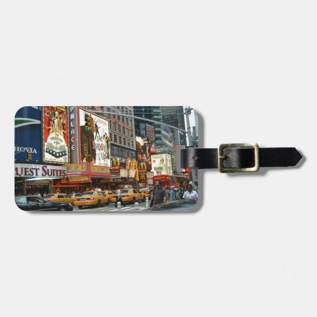 Etiqueta De Bagagem Times Square NY (Frente Horizontal)