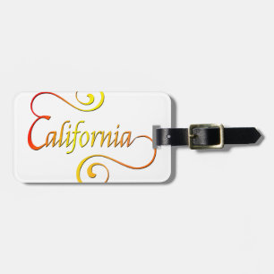 Etiqueta De Bagagem Tipografia da Califórnia