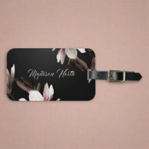 Tipografia do nome do Monograma das flores Bonito