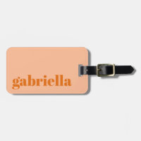 Tipografia Negrito em Laranja Pêssego Nome Persona