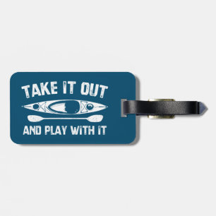 Etiqueta De Bagagem Tire-O E Jogue Com Ele Kayak