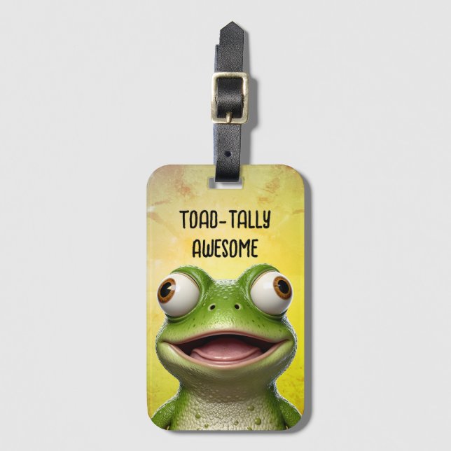 Etiqueta De Bagagem ToadTally Incrível (Frente Vertical)