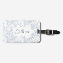 Toalete Floral Azul de Campo Francês Personalizado