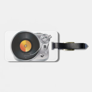 Etiqueta De Bagagem Tocador de Música DJ