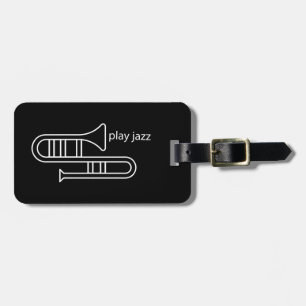 Etiqueta De Bagagem Tocar jazz