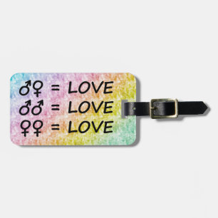 Etiqueta De Bagagem Todos os Sexos com o Rainbow Colour Tag