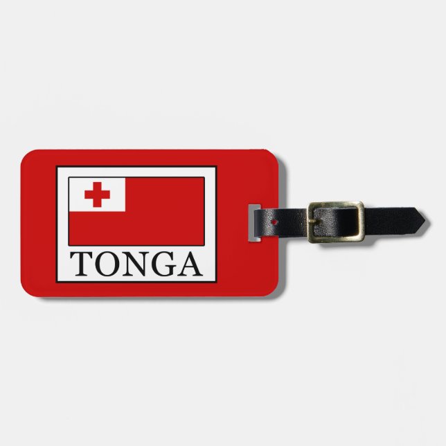 Etiqueta De Bagagem Tonga (Frente Horizontal)