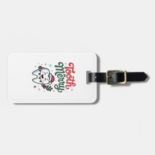 Etiqueta De Bagagem Tooth Be Dental Dentist Feliz Natal Xmas