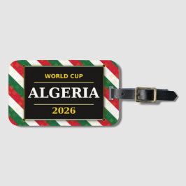 Etiqueta De Bagagem Torcida de Futebol da Argélia 2026 com Padrões Inc