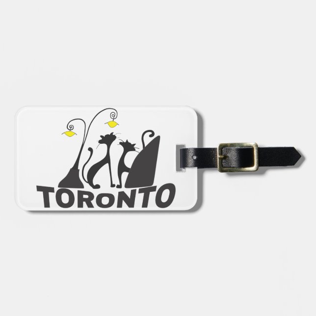 Etiqueta De Bagagem Toronto (Frente Horizontal)