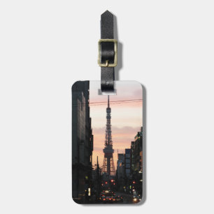 Etiqueta De Bagagem Torre de Tóquio Sunrise 東 京 タ ワ の 出